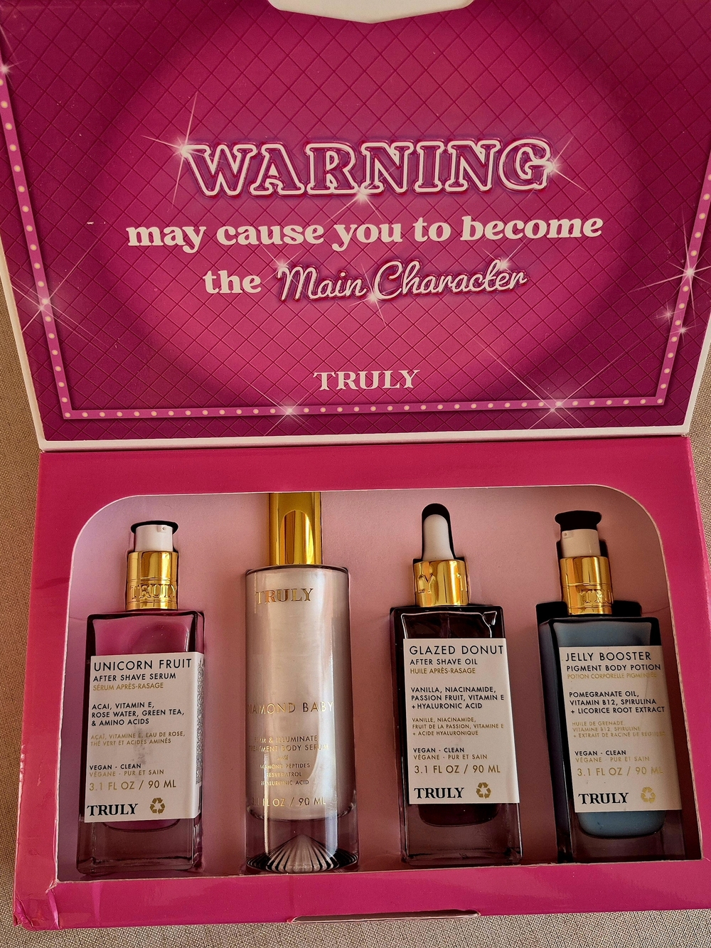 TRULY Pink Skincare Serum & Oil Gift Set